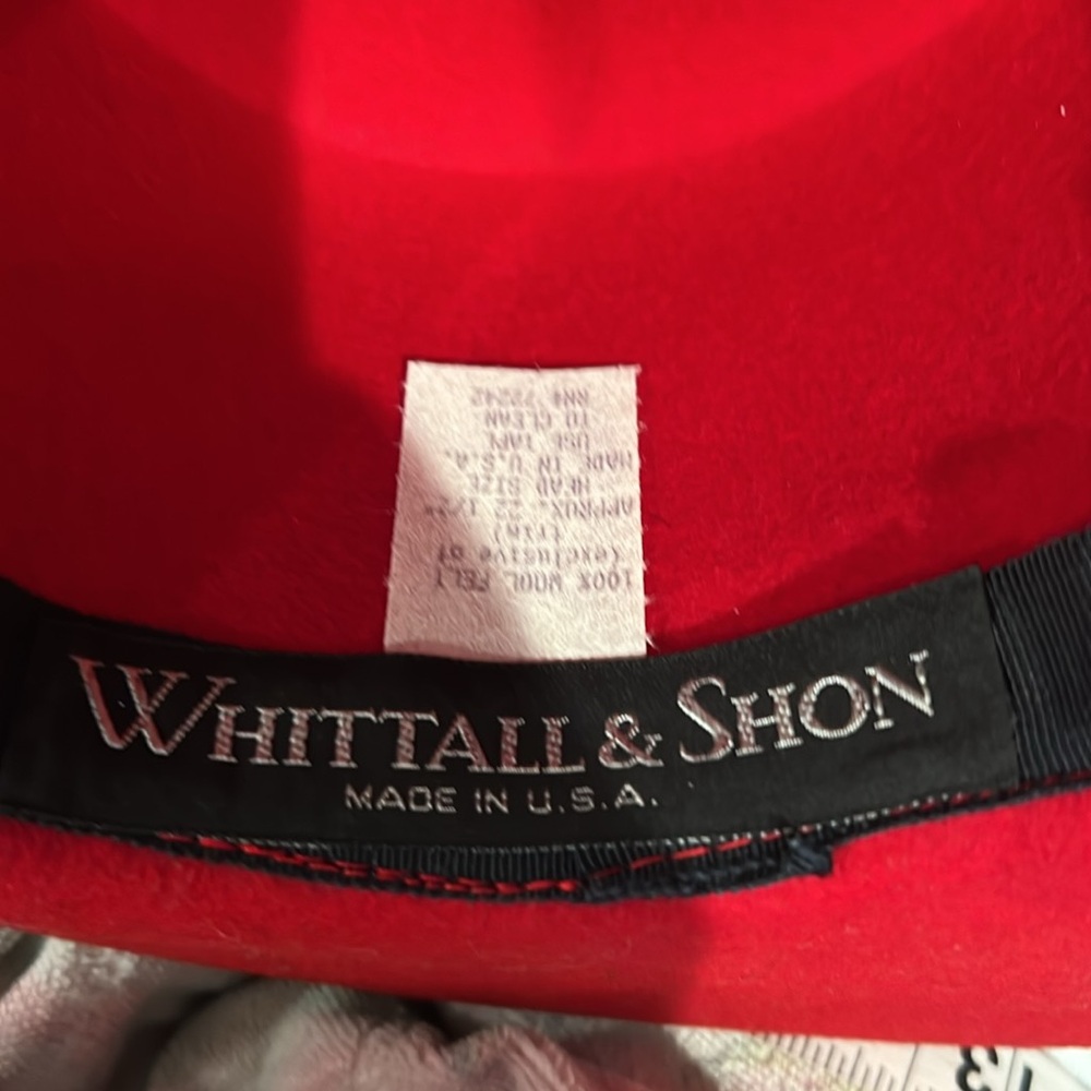 Whittall & Shon Felted Wool Hat Made in USA - Picture 3 of 4